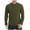Army Green, variant on Iugvhana Men's Half Button Up Pullover Henly Shirt Slim Fit Casual Cotton Shirts Long Sleeve Crewneck Tops Blouse Shirt Dark Gray L