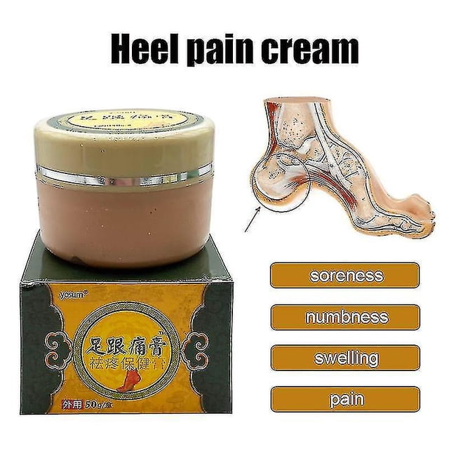 Crema para aliviar el dolor de espolón en el talón, 50g, ungüento a base de hierbas, esguince de pie, cintura, espolones óseos, tratamiento rápido Pl