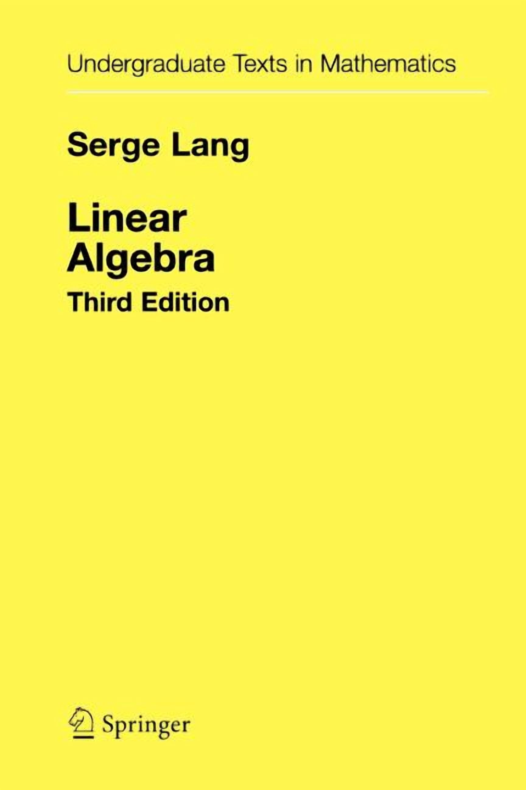 Undergraduate Texts in Mathematics Linear Algebra Done Right