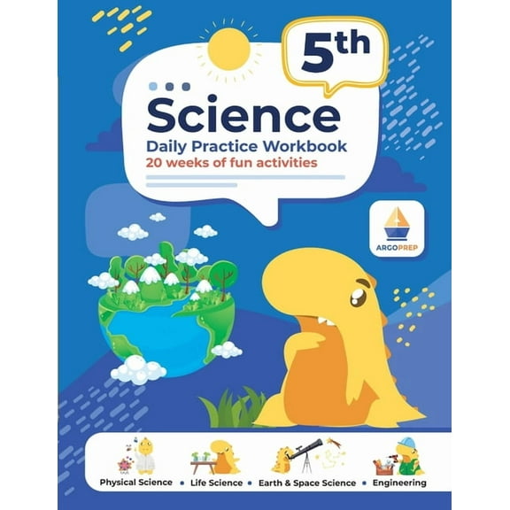 5th Grade Science: Daily Practice Workbook 20 Weeks of Fun Activities (Physical, Life, Earth and Space Science, Engineering Video Explanations Included (Paperback)