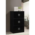 thumbnail image 2 of Hodedah HID33 Armoire de Rangement Fermée pour la Maison à 6 Portes et 3 Tablettes, Noire, 2 of 5