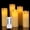 White, variant on OSHINE 5 Pack Red Flameless Candles LED Battery Operated Candles Moving Wick Electric Pillar Candles Real Wax Flickering Flame with Remote Control for Halloween,Christmas,Valentine's Day,Party