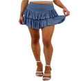 thumbnail image 1 of Jupe Patineuse Plissée pour Femmes Taille Haute à Volants Mini Jupes, 1 of 8