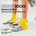 thumbnail image 2 of Mqamex 5 Pairs Men's Athletic Socks,Moisture Wicking,Breathable Cushioning,Sizes 6.5-10, 2 of 6