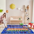 thumbnail image 1 of Ottomanson Jenny Collection Non-Slip Rubberback Educational Alphabet Design Kid's Area Runner Rug, Blue, 1 of 7