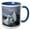 Blue/White, variant on 3drose, Iceland, Jokulsarlon. Vatnajokull Glacier Fills the Frozen Lagoon., 11oz Two-tone Green Mug