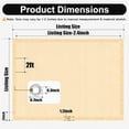 thumbnail image 2 of Olurrisa 3'x6' HDPE Privacy Screen Sun Shade, Wheat Color for Garden Fence & Patio, UV Protection, 2 of 8