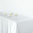 thumbnail image 4 of BalsaCircle 90" x 156" Satin Rectangular Tablecloth White, 4 of 4