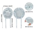 thumbnail image 4 of Bonete de cabello de seda sintética Unique Bargains con correas ajustables, gorro de dormir para mujeres en gris plateado, 4 of 6