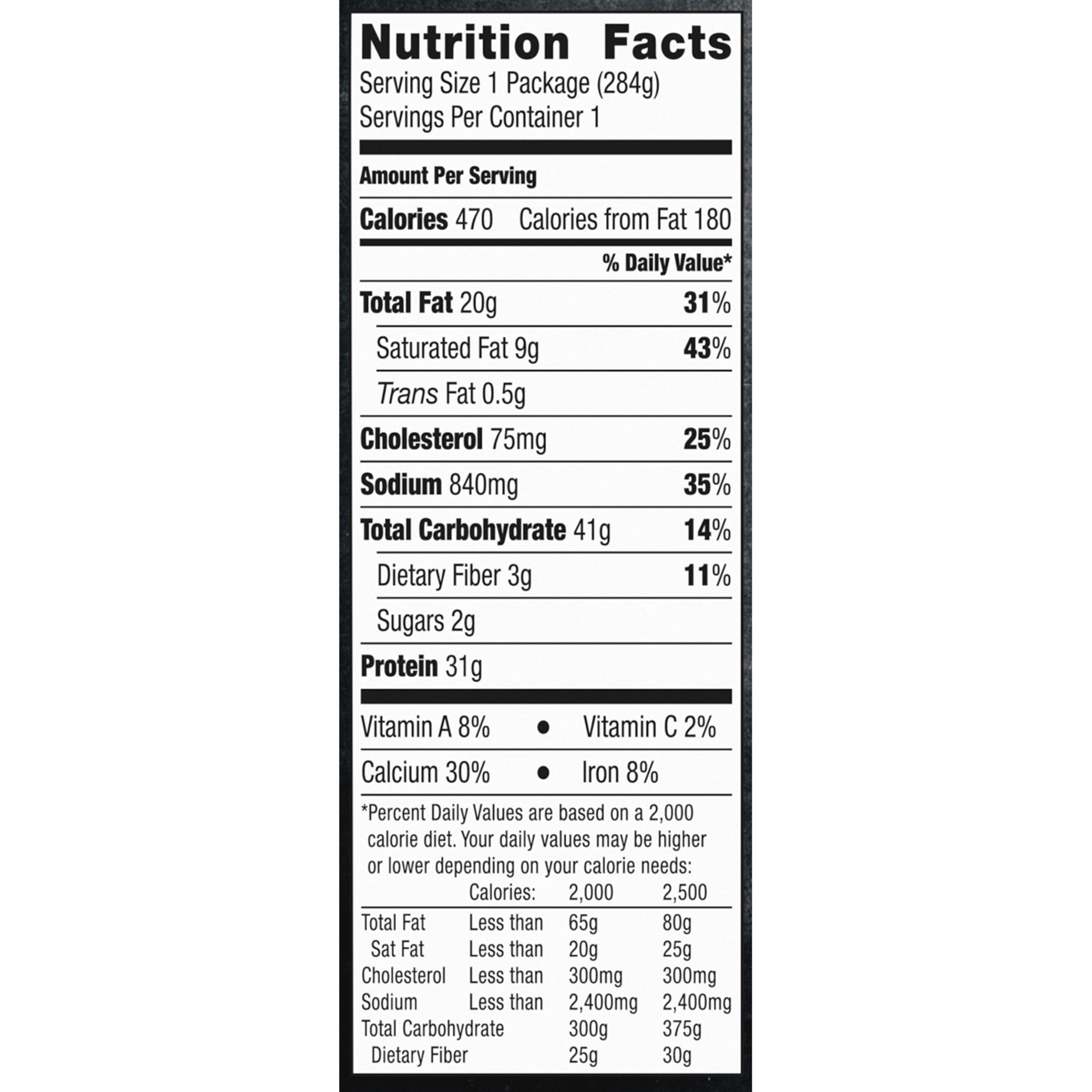 DEVOUR Creamy Bacon Alfredo Mac & Cheese with Chicken Frozen Meal, 10 oz Box