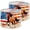 Color 3, variant on Linen Drum Lamp Shades Rustic Wooden Cross Weathered American Flag Patriotic 13" x 13" x 10" Lampshade for Table Lamps Floor Lamps Lamp Shade Replacement Easy Assembly Required