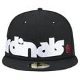 thumbnail image 2 of Men's New Era Black St. Louis Cardinals Checkered Undervisor 59FIFTY Fitted Hat, 2 of 6