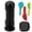 Black, variant on Suodoka Ear Equalization Training Tool Aluminum Alloy Ear Pressure Balance Auxiliary Practice Tool for Snorkeling Underwater Free Diving Beginner, Black (3.15 inches / 8 cm)