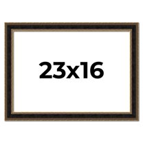 23x16 Frame Gold Antique Vintage Sold Wood Picture Frame | 1.75 Inch Moulding Width | Interior