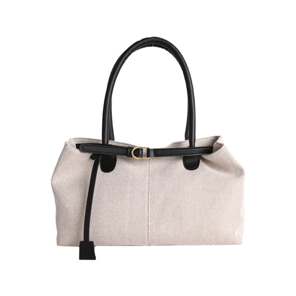 Black Black Large Tote Bag For Women Commuting Work Or Leisure With Roomy Interior And Stylish Simple Design