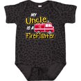 thumbnail image 3 of Inktastic My Uncle is a Firefighter with Fire Truck Boys or Girls Baby Bodysuit, 3 of 5