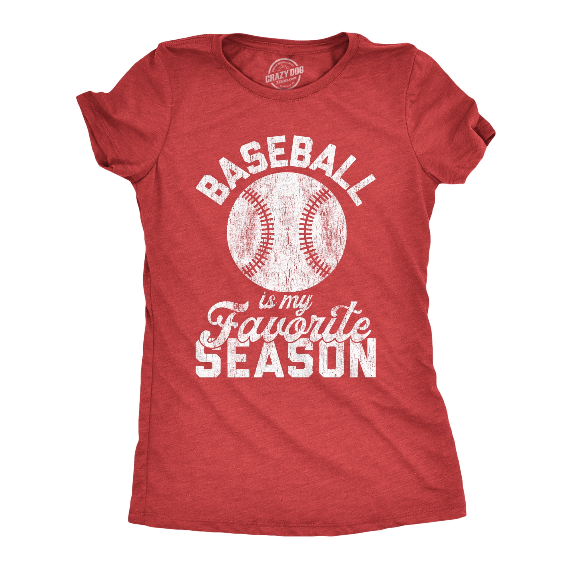 Crazy Dog T-Shirts - Womens Baseball Is 
