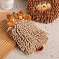 thumbnail image 1 of Toalla de baño de mano de chenilla Taian con anillo colgante, Toalla de mano colgante de dibujos animados lindo Microfibra súper absorbente Felpa suave Bola de chenilla de secado rápido Mano T ZefeiWu 8390606192660, 1 of 1