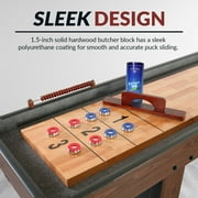 Hathaway Challenger 12-ft Shuffleboard Table with Walnut Finish, 144-in l x 24.25-in w