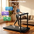 thumbnail image 5 of Incline Treadmill with Handle Bar,3.5HP Portable Treadmill with Desk,Walking Pad with Remote Control and LED Display, 350 lbs Weight Capacity, 5 of 9