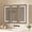 31.5"W x 23.6"H-White, variant on Mabor Medicine Cabinet with Mirror and LED Lights, 31.5'' x 23.6''Wall Cabinet with 3 Doors, Lighted Medicine Cabinet with Storage,Adjustable Shelves & Charging Station for Bathroom, White