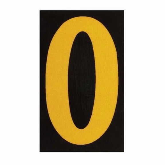 Brady Reflective Numbers And Letters,O,PK25 5890-O