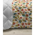 thumbnail image 3 of Floral Down Alternative Comforter, Continuous Simplistic Daisy Flowers on Pastel Backdrop Illustration, Microfiber Quilt for All Season, 5 Sizes, Pale Yellow Orange White, by Ambesonne, 3 of 3
