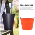 thumbnail image 5 of 2Pcs Reuasble Silicone Grease Bucket Liners,4.9x3.5x4.1In Durable Drip Tray Liner,Silicone Grill Cooking Accessories for Traeger(Red), 5 of 6