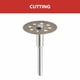 thumbnail image 2 of Disco de corte Dremel 545 Diamond con mandril de 22,2 mm (1 unidad), 2 of 4