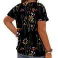 thumbnail image 2 of CLOOCL Harajuku Women Blouse Floral 3D Printed T-Shirts Casual Tops Plus Size, 2 of 6