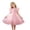 Pink, variant on Makaor Flower Girl Dress for Weddings Ruffle Ruched Formal Dresses Mesh Cap Sleeve Ball Gown Dress Empire Waist Birthday Party Dresses