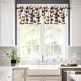 thumbnail image 4 of Chicken Animal Curtains Valances for Kitchen Vintage Cocks and Hens Rustic Chicken Curtains Valances Living Room Decor 54"x18", 4 of 5