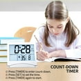 thumbnail image 5 of Betus Digital Travel Alarm Clock with White Backlight -Battery Operated Compact Desk Clock, 5 of 7
