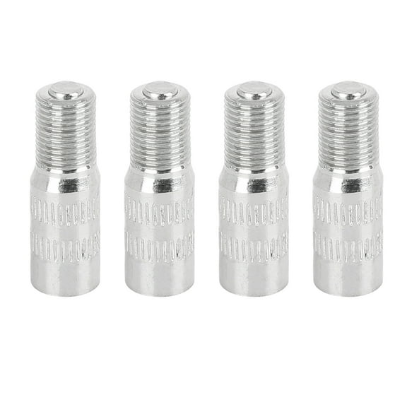 4pcs 25mm Chrome Tyre Wheel Valve Stem Cap Extension Extender Silver Tone for Car Truck