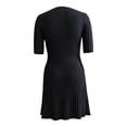 thumbnail image 2 of Vestido George Talla M tipo Sueter Manga Larga Negro, 2 of 4