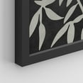 thumbnail image 5 of PixonSign Framed Wall Art Black and White Leaves, Set of 4 Plants Silhouette Wall Decor Arts, Farmhouse Minimalism Wall Décor, Adhesive Canvas Poster, Modern Home Artwork - 11"x14" Black, 5 of 5