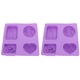 thumbnail image 1 of Molde para pasteles, 2 piezas de molde de silicona para jabón, molde para magdalenas, molde de rejilla, apariencia llamativa, 1 of 8