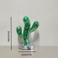 thumbnail image 1 of Espejo de cristal con forma de cactus y bola de discoteca, adornos reflectantes, decoraciones creativas para interiores, adornos de plantas navideñas, 1 of 5