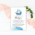 thumbnail image 3 of Koyal Wholesale Nautical Sailboat Wedding Thank You Place Setting Cards for Table Reception, Dinner Plates, 56-Pack, 3 of 5