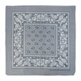 thumbnail image 2 of Innerest 12pk Grey Paisley Bandana Face Covering - 100PercentageCotton Bandana for Men Women - Face Bandana Headband, 2 of 7