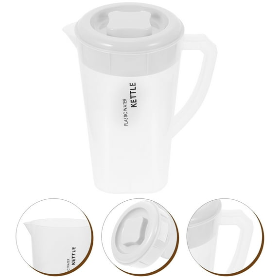 PAMINGONO 1Pack Tea Pitcher for Hot or Cold Water Serving with Lid 12.5In Square Shape