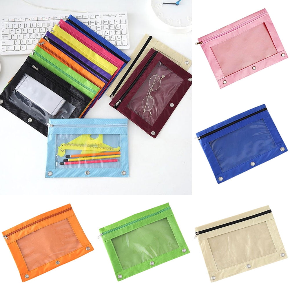 3 Ring Binder Pencil Pouch, 2Pcs Pencil Pouches with ZipperPencil Case