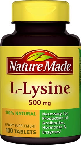 Nature Made L-Lysine, 500 mg, 100 Ct - Walmart.com ...