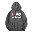 thumbnail image 1 of Sweat à Capuche Mode Saint-Valentin pour Hommes avec Fermeture Éclair, Léger, Graphique, 1 of 2