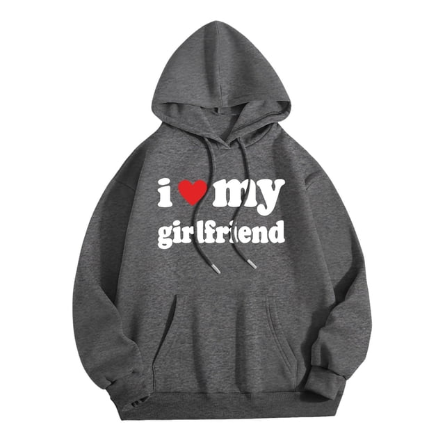 Sweat à Capuche Mode Saint-Valentin pour Hommes avec Fermeture Éclair, Léger, Graphique