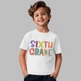 thumbnail image 6 of UACY Girls Sixth Grade Back to School T Shirt Short Sleeve Crew Neck Cotton Casual Summer Graphic Tee (White, 6-7 Years), 6 of 6