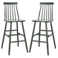 thumbnail image 2 of Safavieh Beaufort Scandinavian High Back Wood Stools, Garden Green (Set of 2), 2 of 5