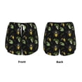 thumbnail image 6 of Uemuo Bee Floral Pattern Women's Athletic Shorts High Waisted Running Shorts with Liner Pockets Gym Elastic Workout Shorts-XX-Large, 6 of 9
