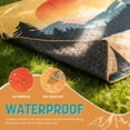 thumbnail image 3 of Tirrinia Waterproof Picnic Blanket with Sherpa Lining, Windproof Triple Layers Warm Comfy Foldable for Camping Stadium, Beach, Picnic, Grass, Concerts, Car, Dog, 70“X 80", 3 of 8