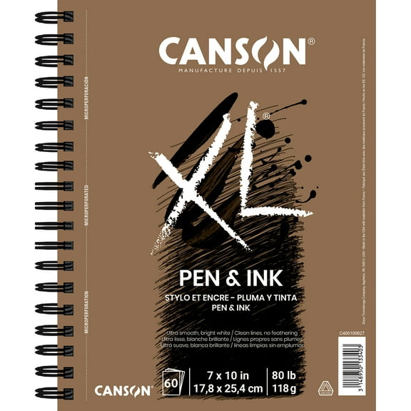 Canson XL Pen & Ink Pad, 7" x 10", 60 Sheets